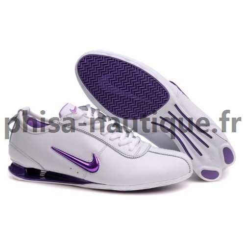 nike shox femme blanche